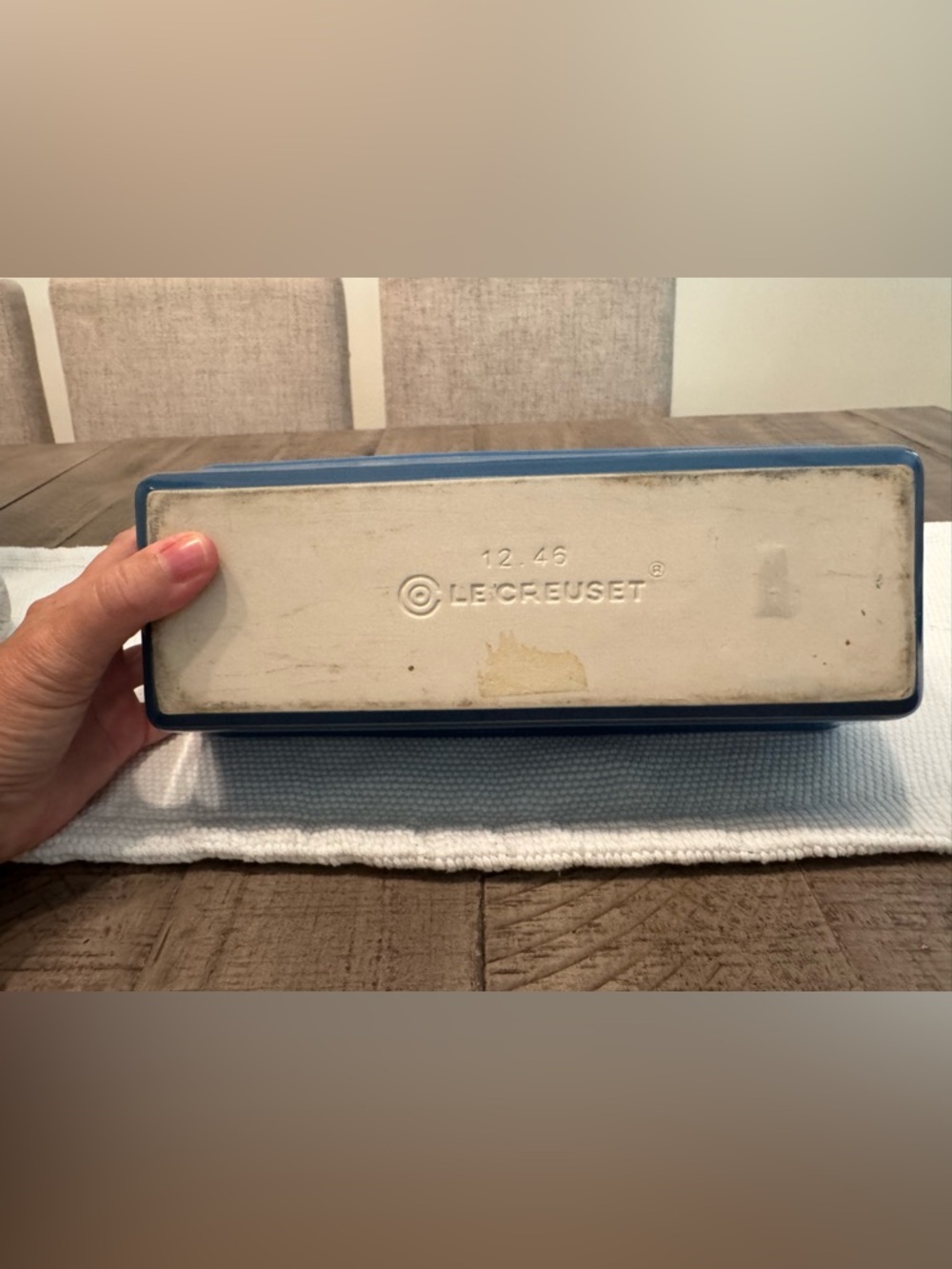Le Creuset Loaf Pan. Marseille Blue. Super condition. - Picture 4 of 4